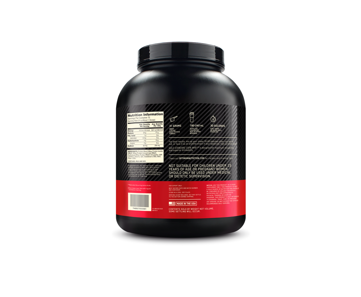 On Gold Standard 100% Whey 2.27 Kg