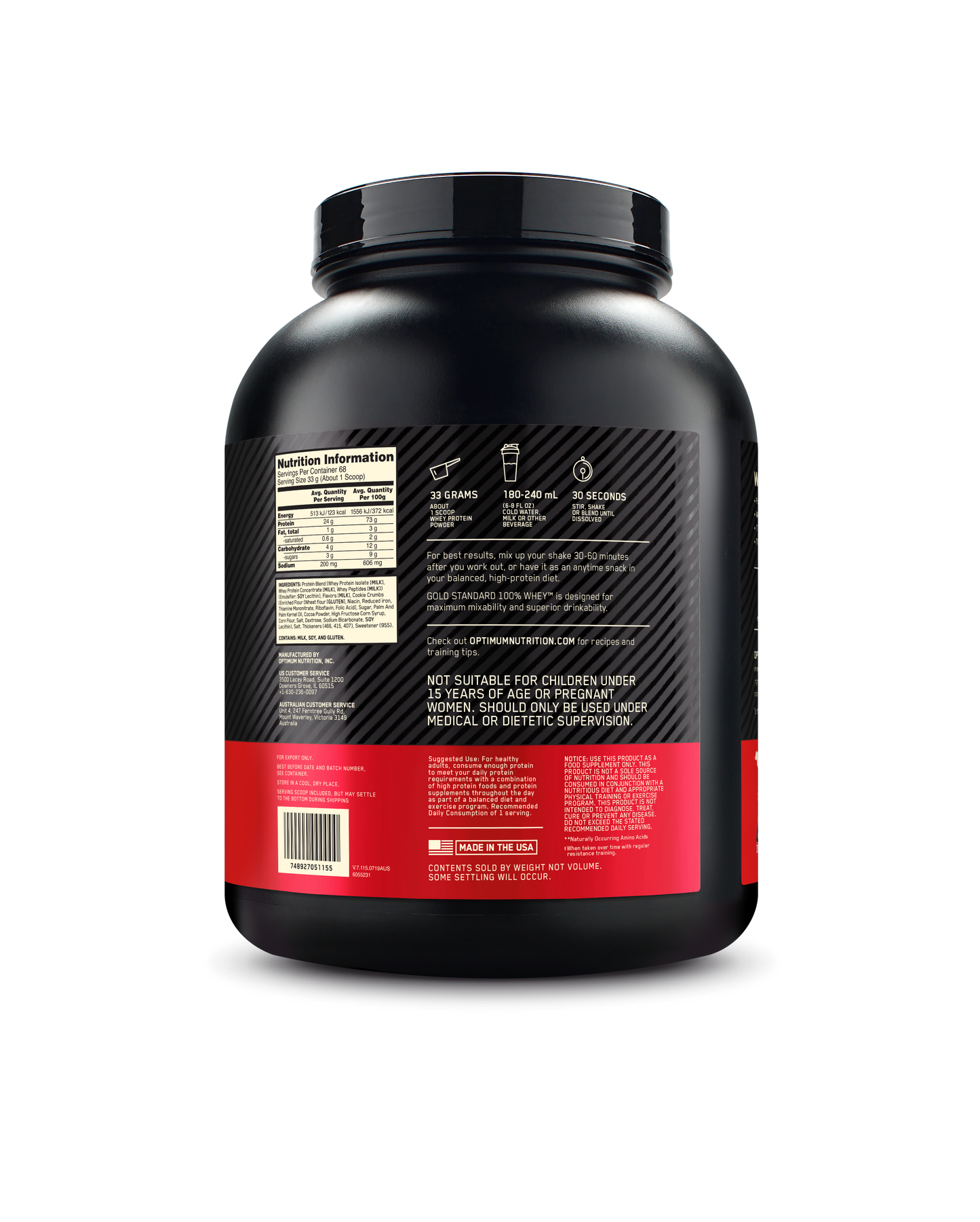 On Gold Standard 100% Whey 2.27 Kg